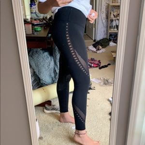 full length leggings with cutouts